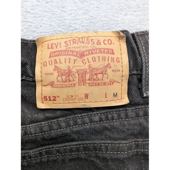 Vintage Levis 512 Jeans Womens 12 Petite Slim Fit Straight Leg Made USA 90s - Picture 11 of 14